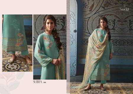 Subah Saadgi Jam Stain Designer Salwar Suits Catalog